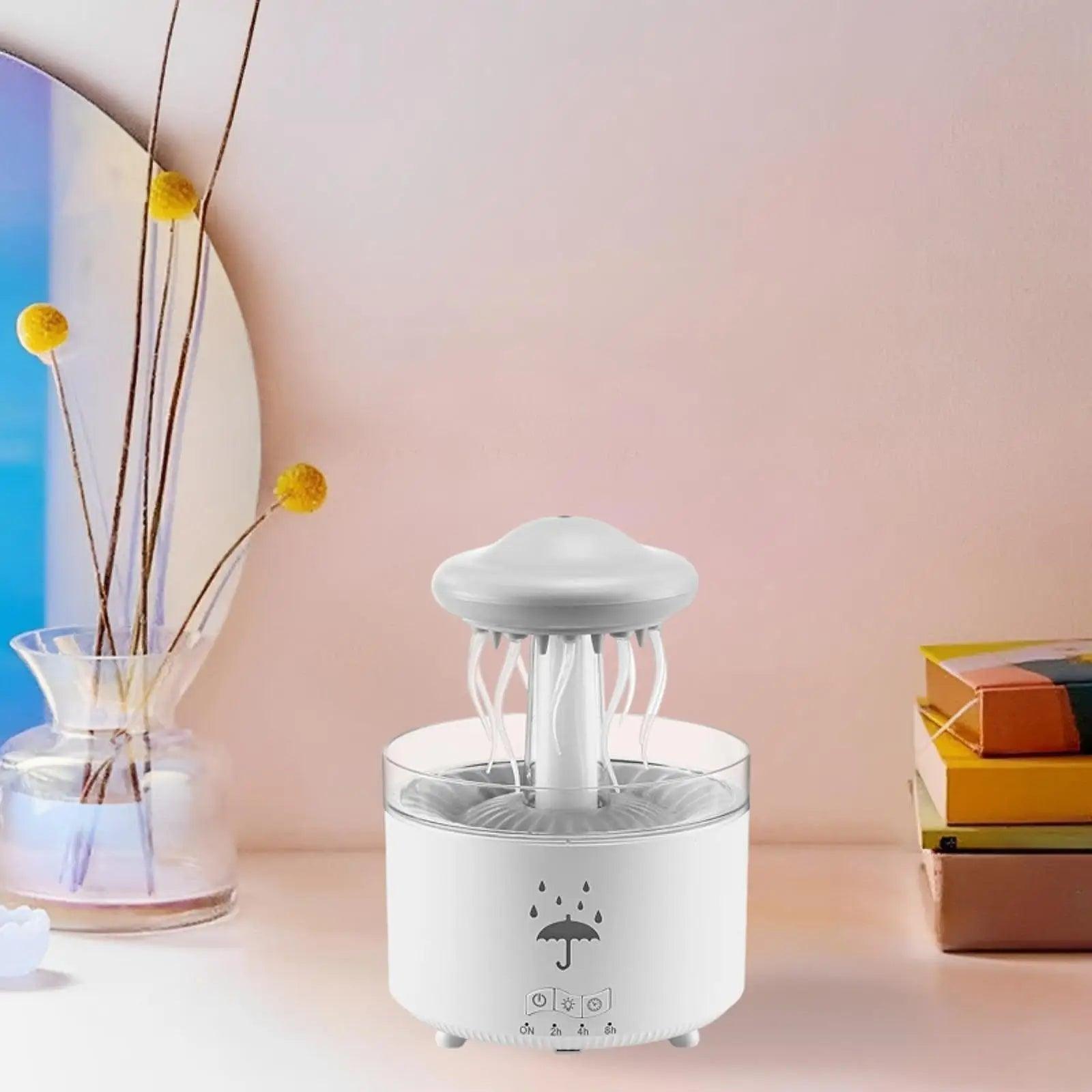 Rotating Raindrop Humidifier - 300ml Essential Oil Diffuser for Home  Office