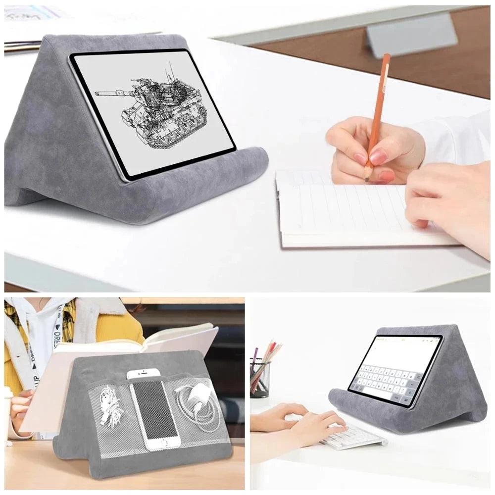 Tablet Holder Pillow - Multi-Angle Support for iPad  Smartphones