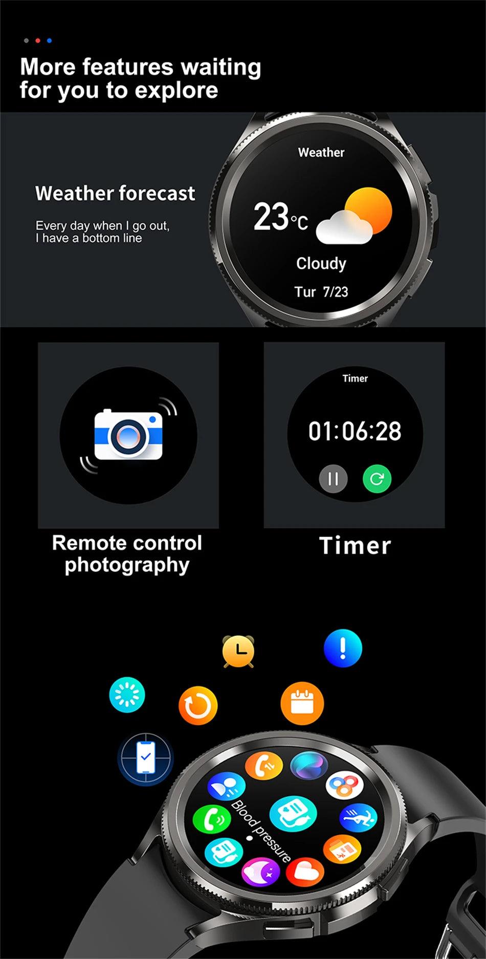 Samsung Galaxy Watch6 Classic - Waterproof GPS Smartwatch with Bluetooth Call  Health Tracking