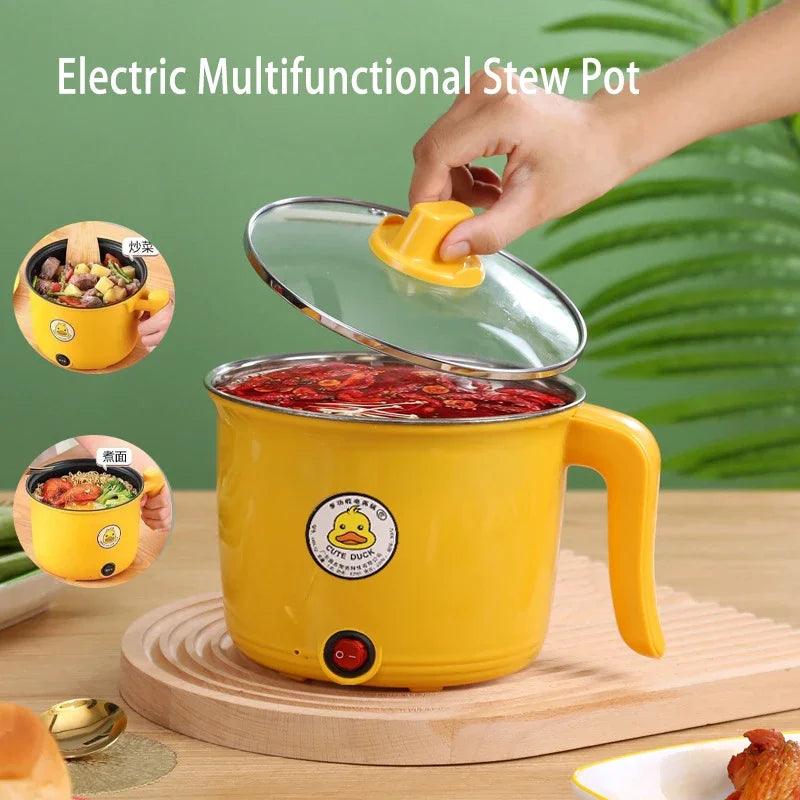 Mini Electric Hot Pot - 18L Multifunctional Stainless Steel Cooker for Noodles and Dorm Use - STOREBLITZ