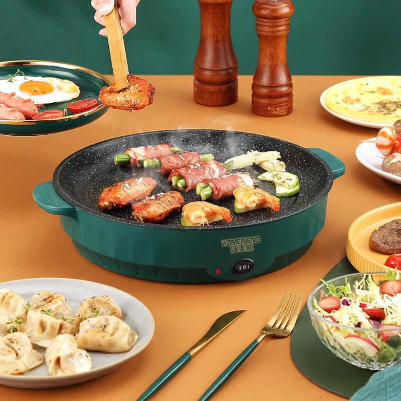 Electric MultiCooker - Non-Stick Frying Pan for Steak Fish  Omelettes