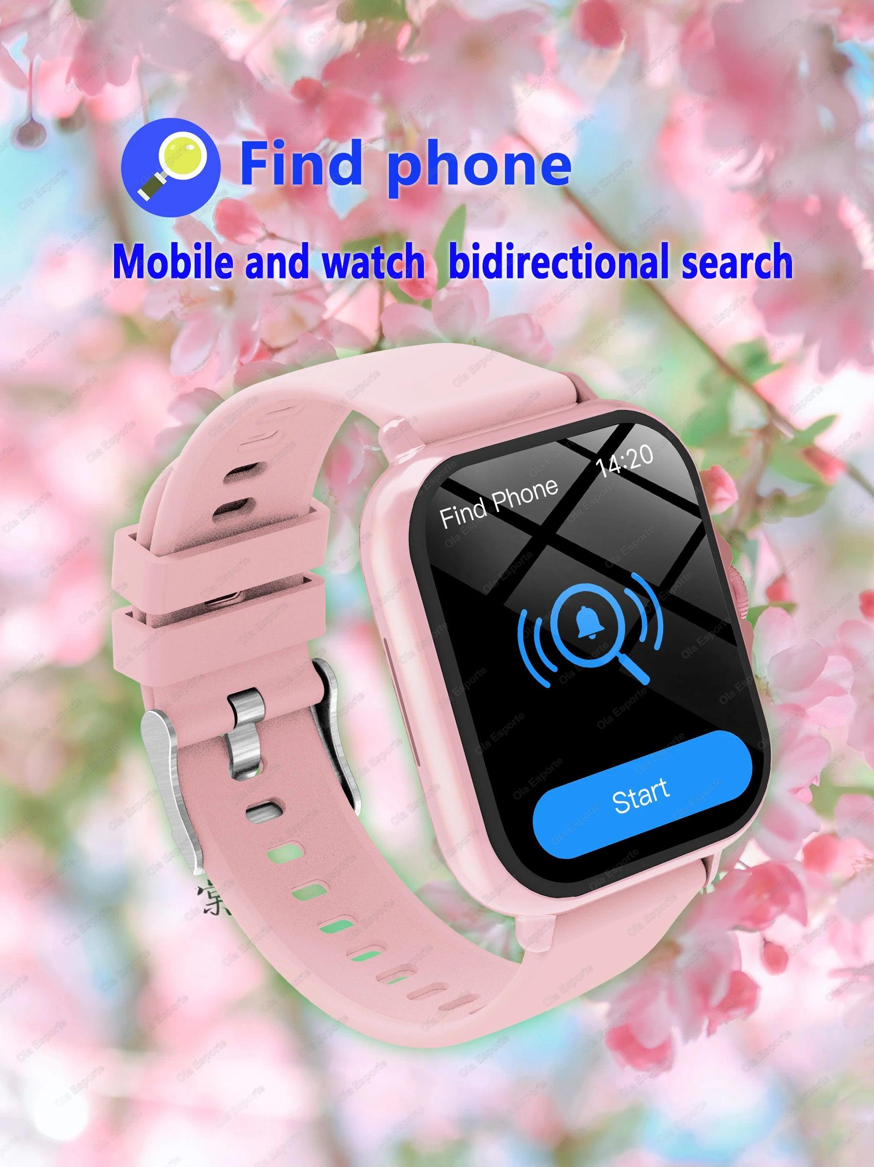 Waterproof Fitness Smart Watch with Call Message and Sleep Tracking for iPhone and Android