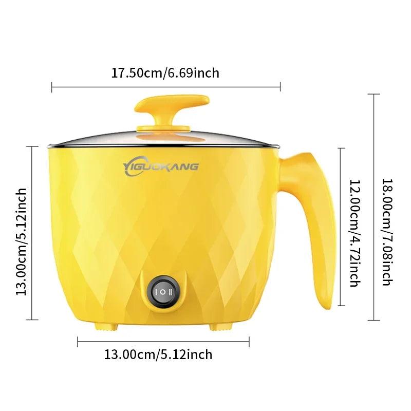 Mini Electric Rice Cooker - Portable Non-Stick Multicooker for Home and Kitchen