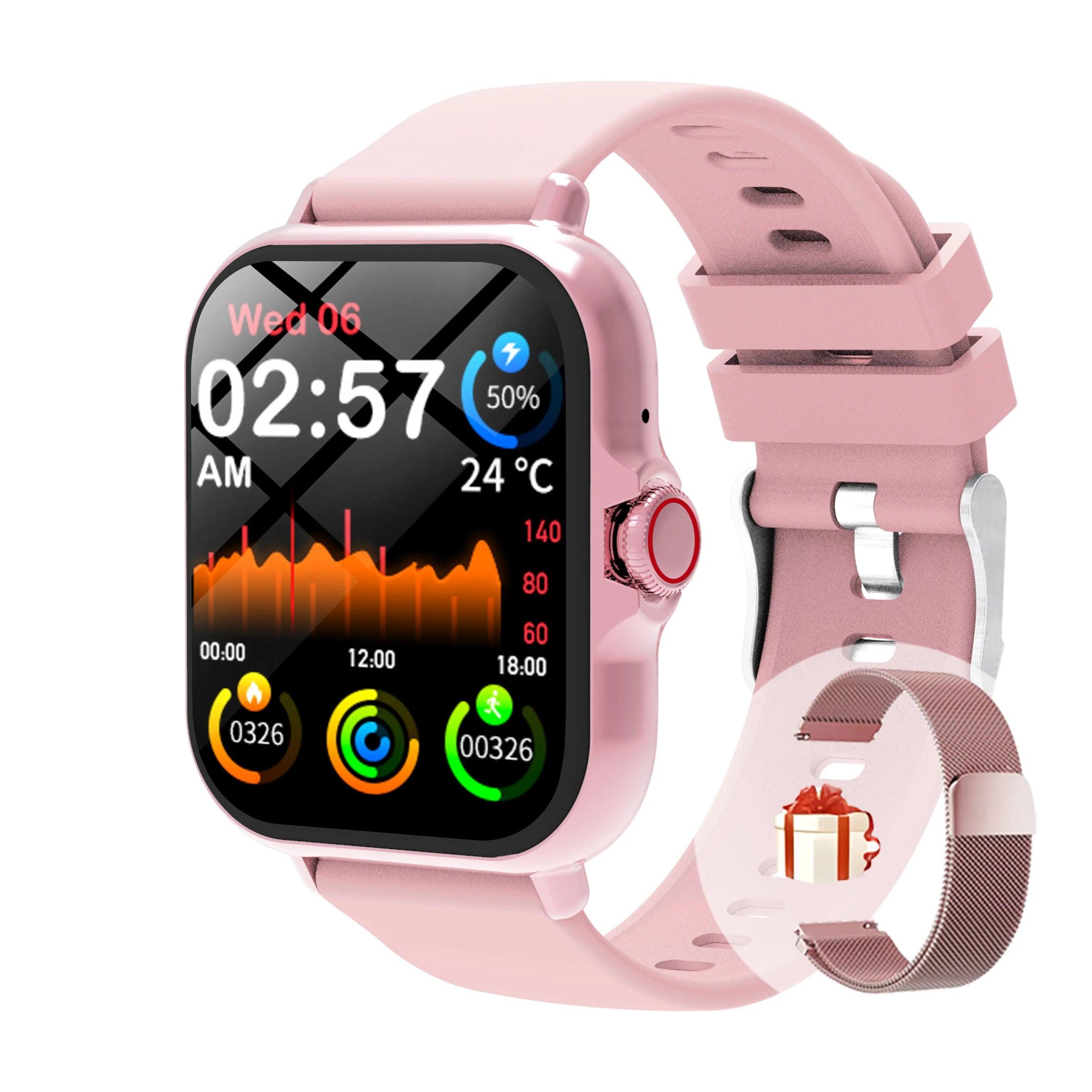 Waterproof Fitness Smart Watch with Call Message and Sleep Tracking for iPhone and Android