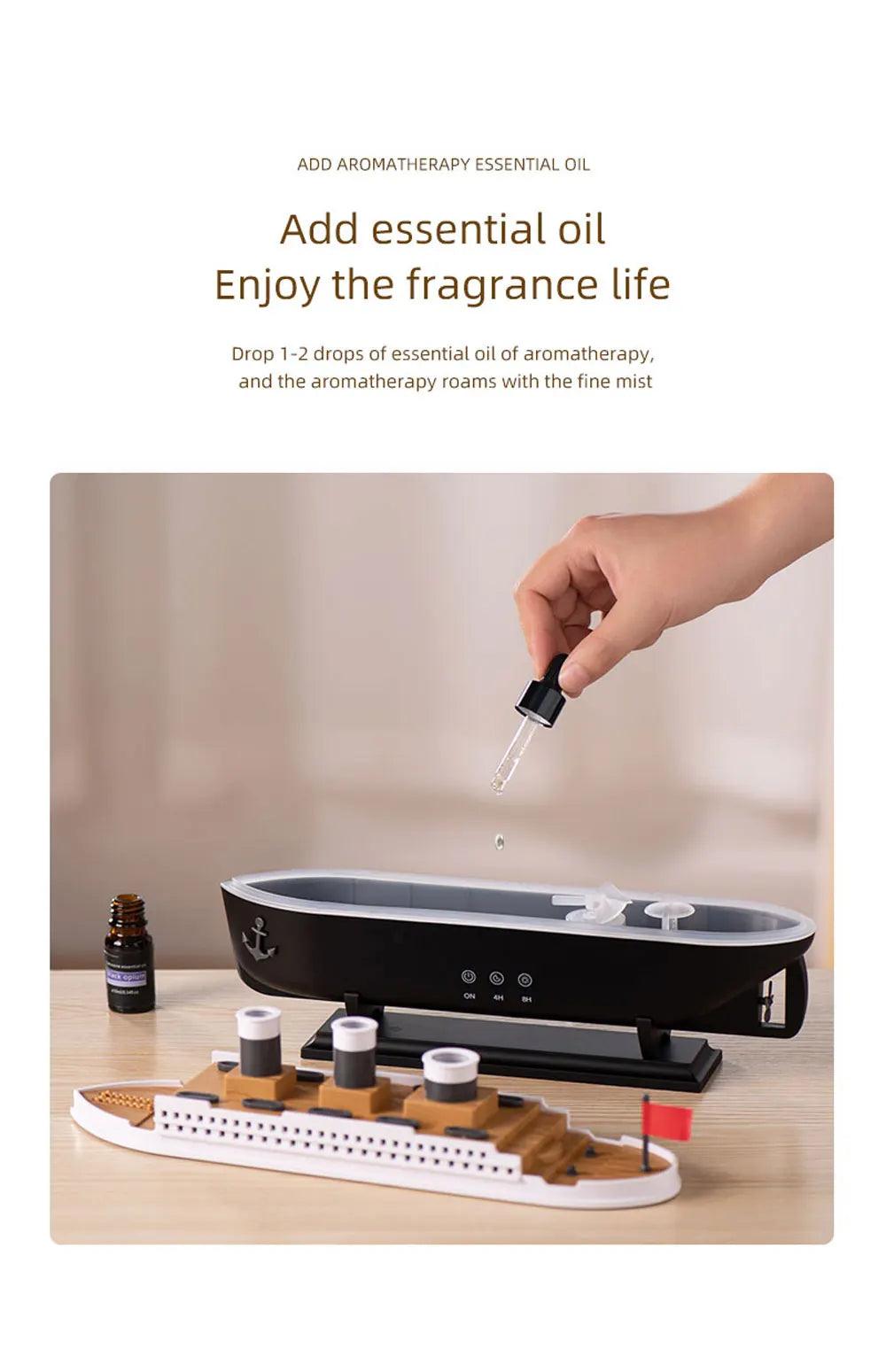 Aromatherapy Humidifier - Landscape Raindrop Diffuser for Families