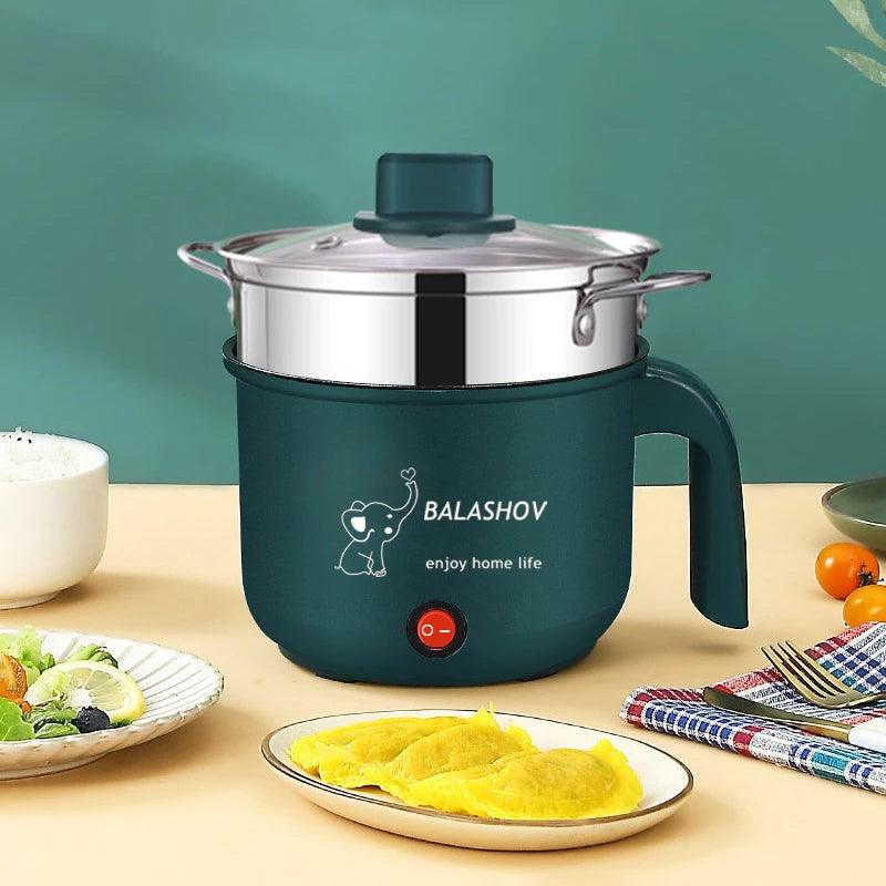 Mini Electric Cooker - Non-stick Hot Pot Steamer for 1-2 People