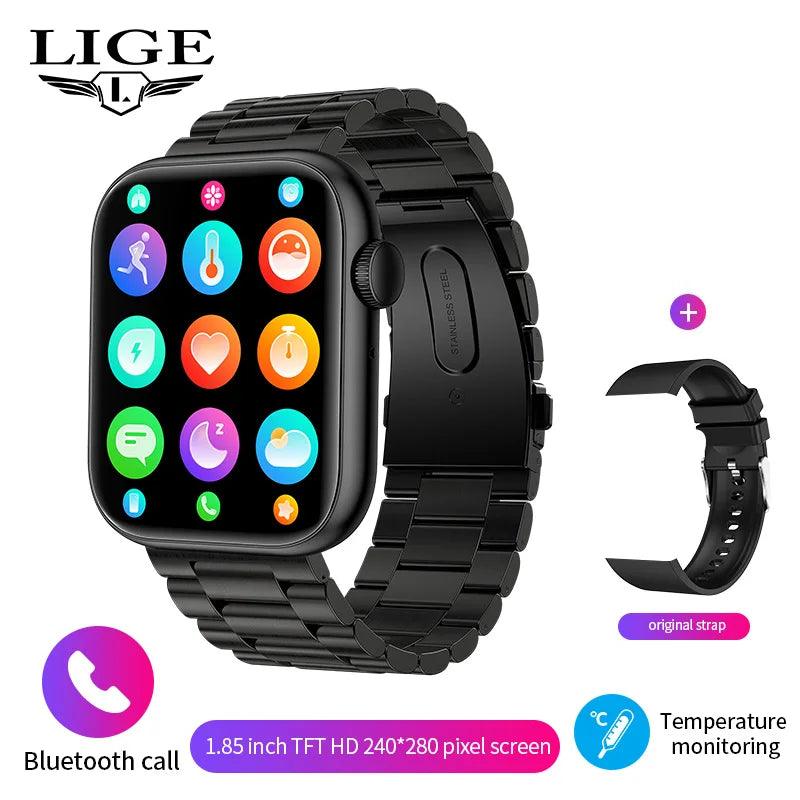 LIGE Women Smart Watch - Bluetooth Call Fitness Tracker with Body Temperature Monitor