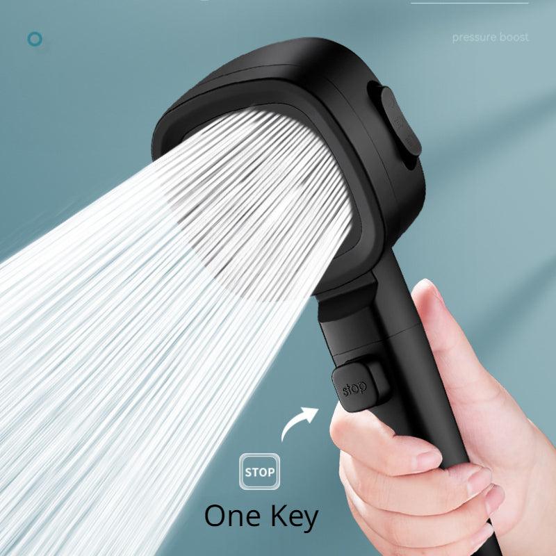 High Pressure Water Saving Shower Head - 3 Modes Adjustable Massage Sprayer