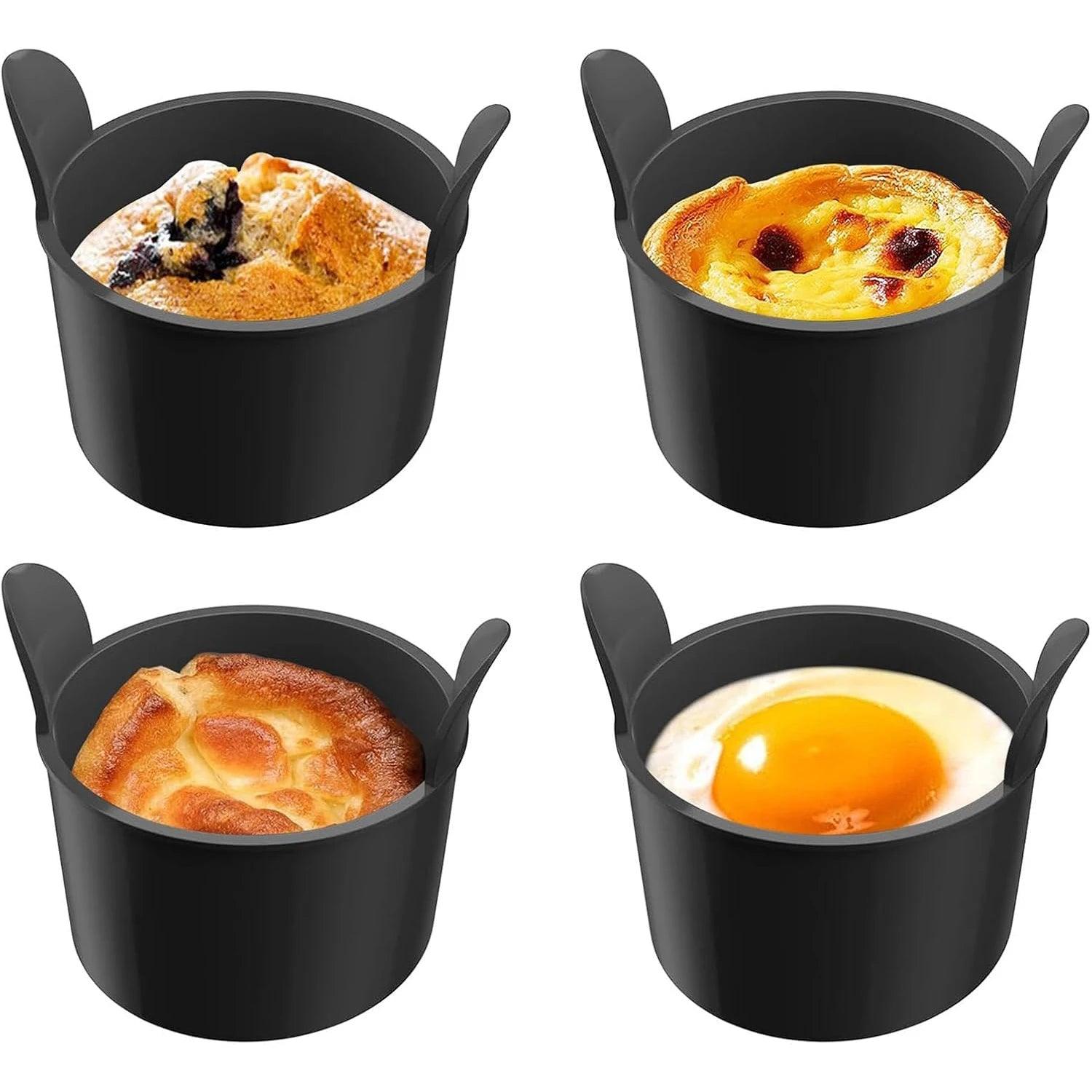 Silicone Egg Poacher Cups - Air Fryer Baking Moulds for Muffins  Desserts