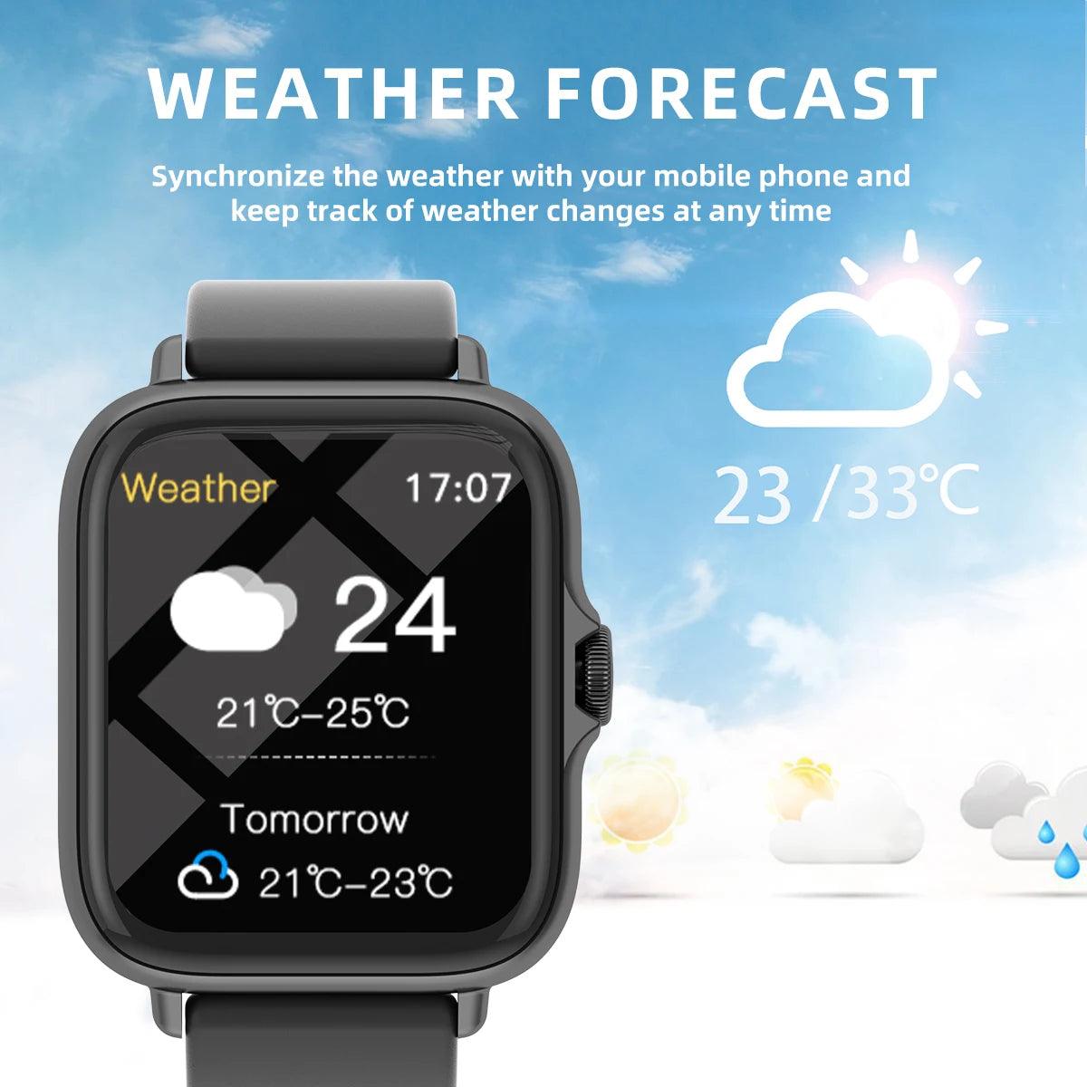 Smart Watch - 183 Waterproof Fitness Tracker with Call Alerts and Pedometer