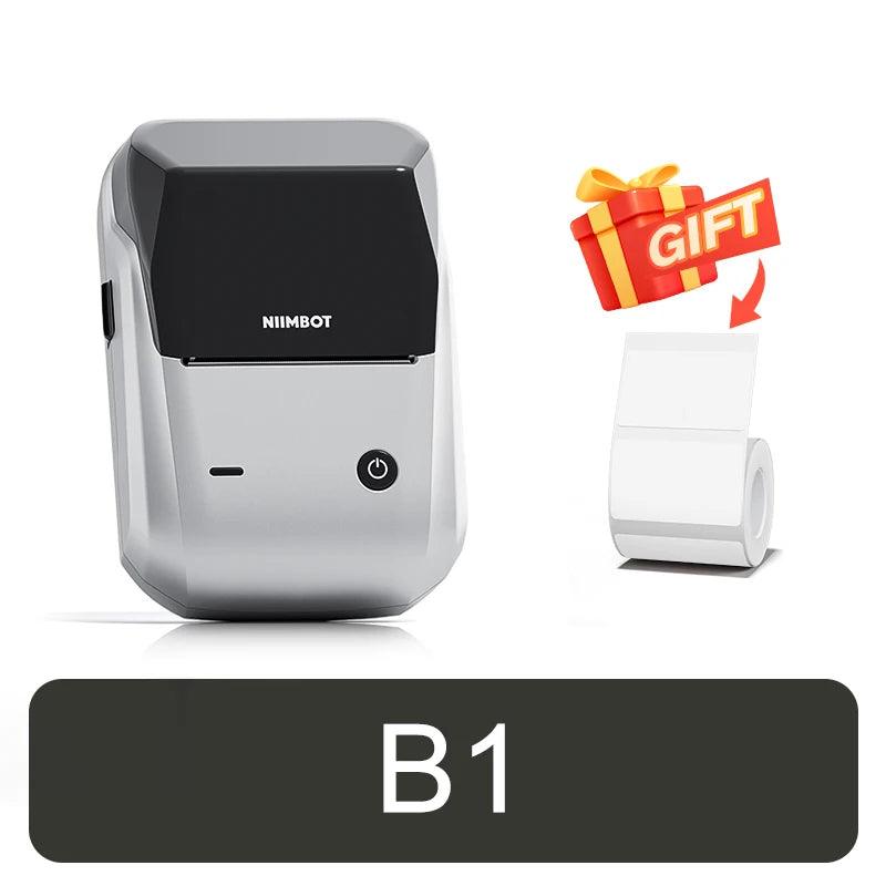 Portable Thermal Label Printer - NIIMBOT B1 Mini Bluetooth Adhesive Sticker Maker