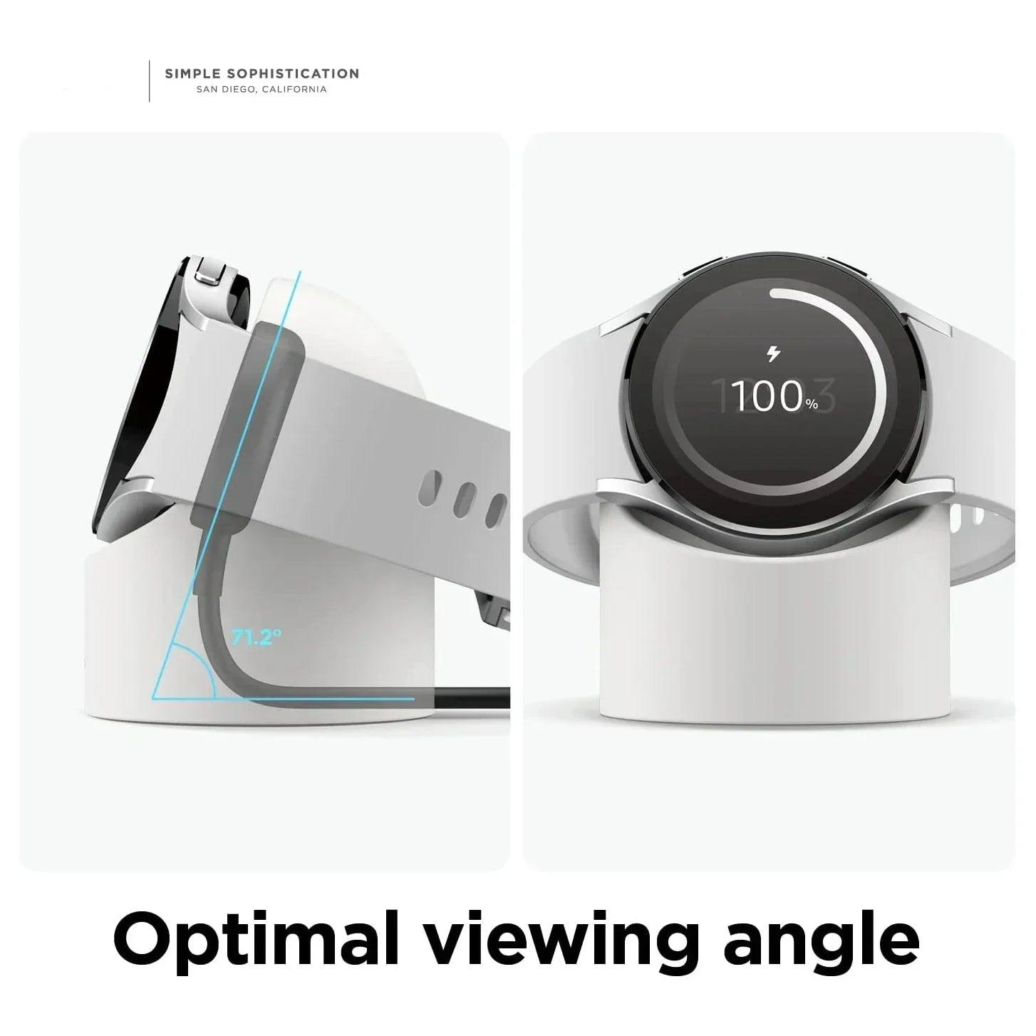 Samsung Galaxy Watch Charger Stand - Compatible with Series 3-7 Silicone 40-46mm