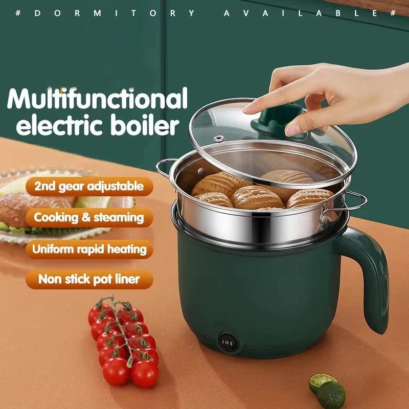 Mini Electric Cooker 15L - Multifunction Non-Stick Steam Machine