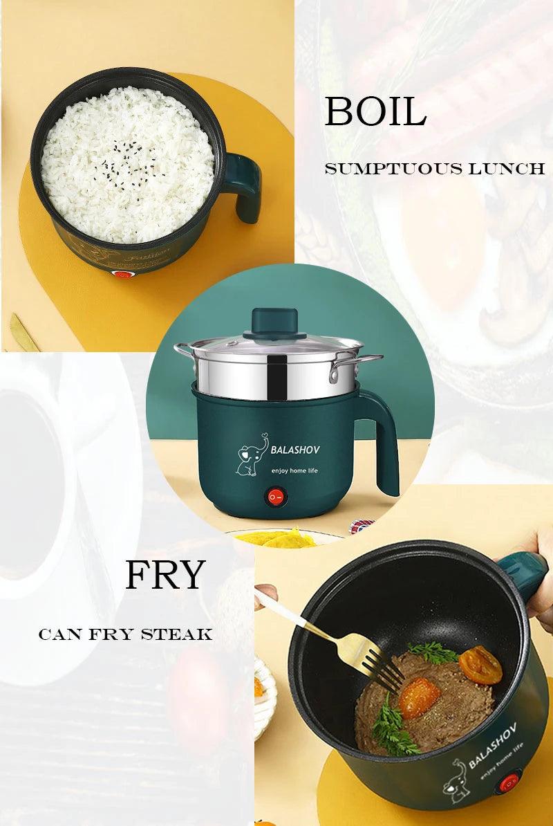 18L Electric Multicooker - Non-Stick Multi-Function Cooking Machine for Home and Dorm