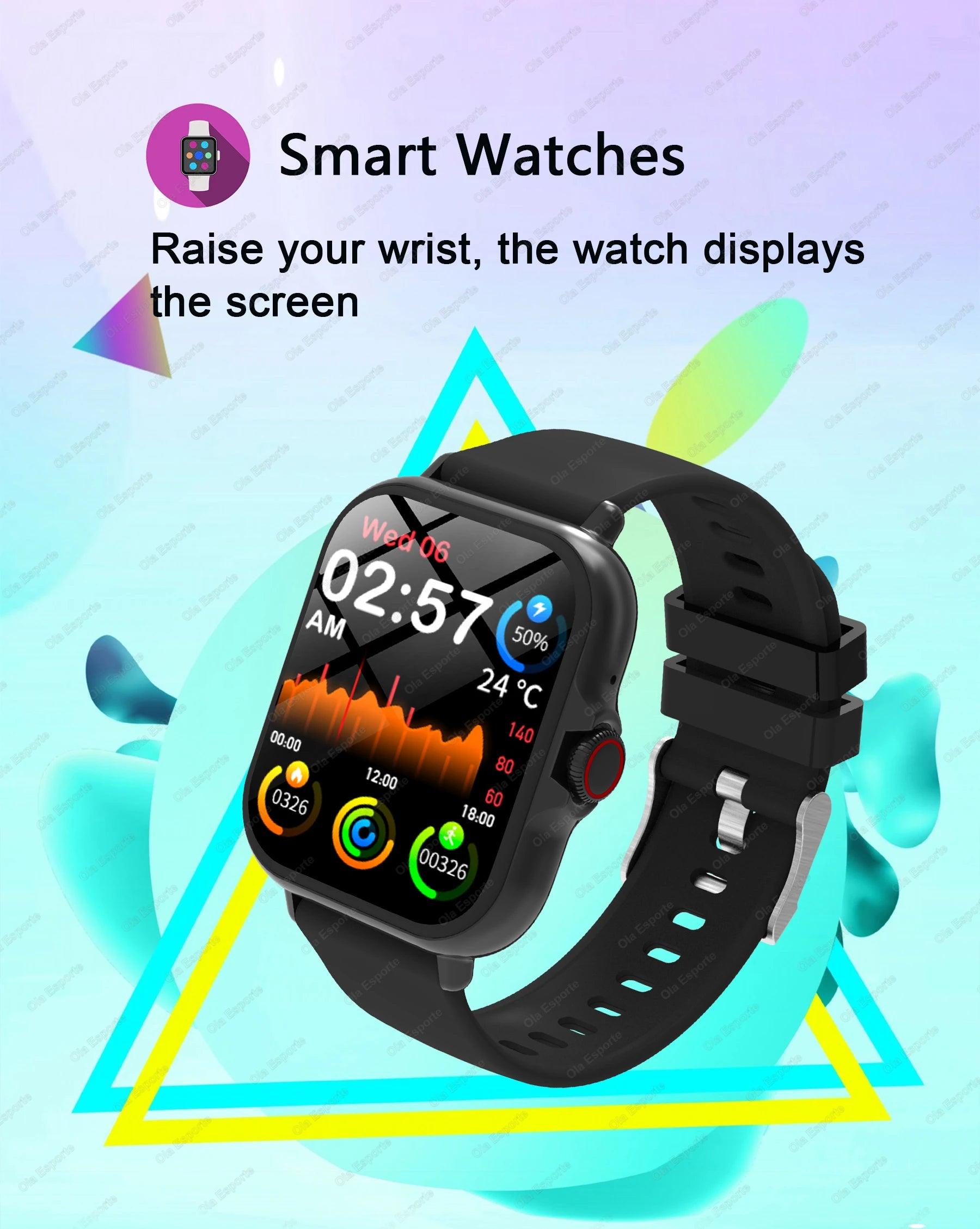 Waterproof Fitness Smart Watch with Call Message and Sleep Tracking for iPhone and Android