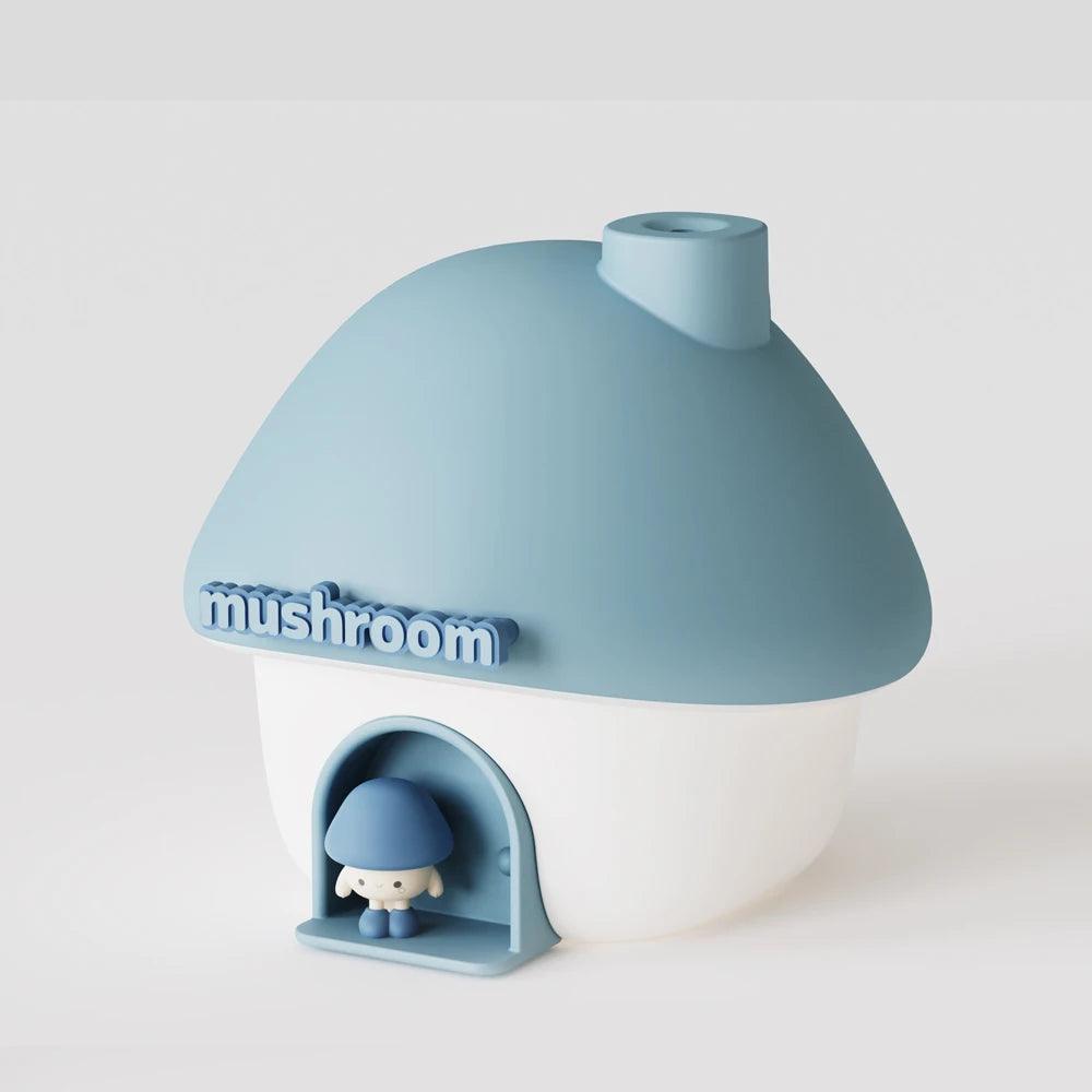 Colorful Mushroom House Humidifier - 300ml Mini Essential Oil Diffuser with Ultrasonic Technology