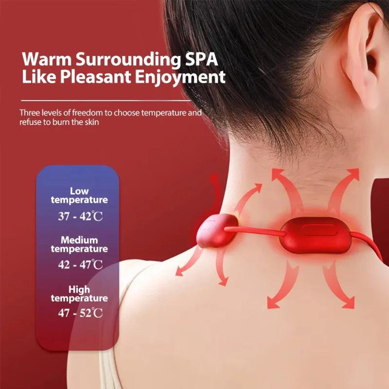 Xiaomi Portable Neck Massager - Smart Cervical Spine Relief with Multiple Modes  Hot Compress