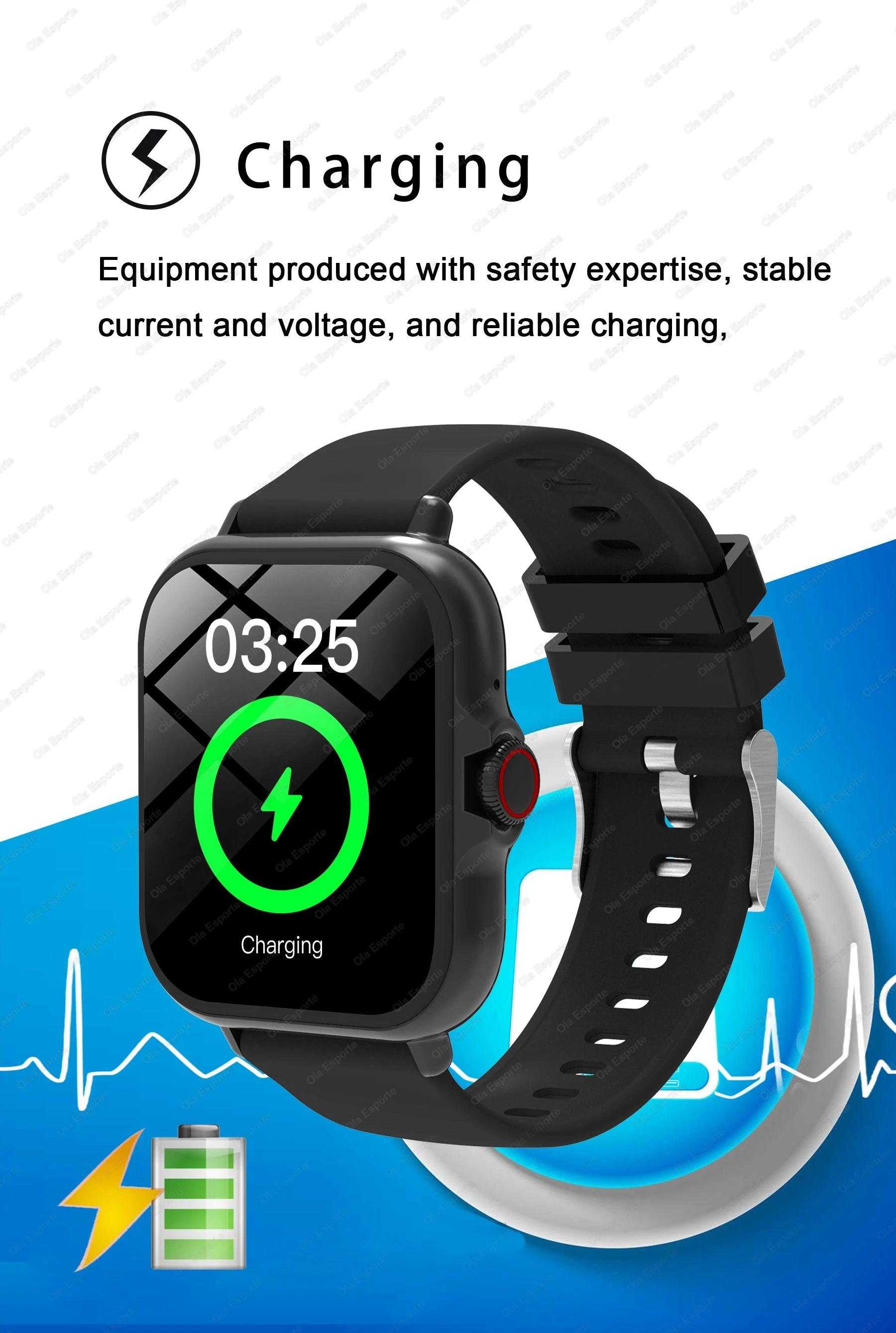 Waterproof Fitness Smart Watch with Call Message and Sleep Tracking for iPhone and Android