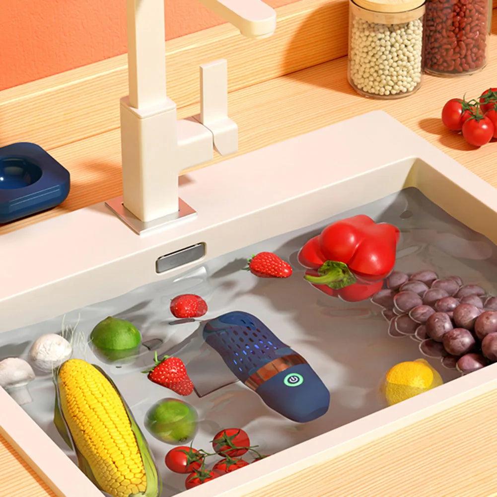 Portable Ultrasonic Vegetable and Fruit Cleaner - Wireless Kitchen Purifier