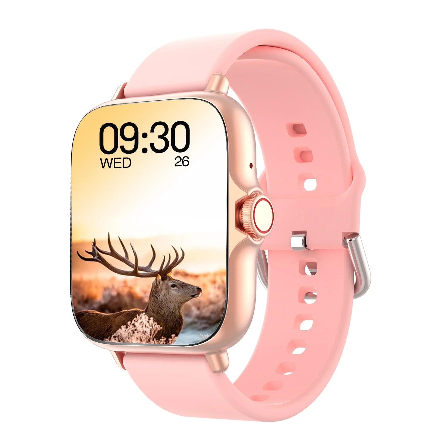 Smart Watch - Full Touch Screen with Call Message Sleep Monitor and Pedometer Features