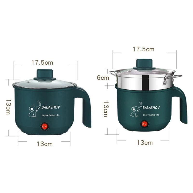 Mini Electric Rice Cooker - Non-Stick Multifunction Hot Pot for Home