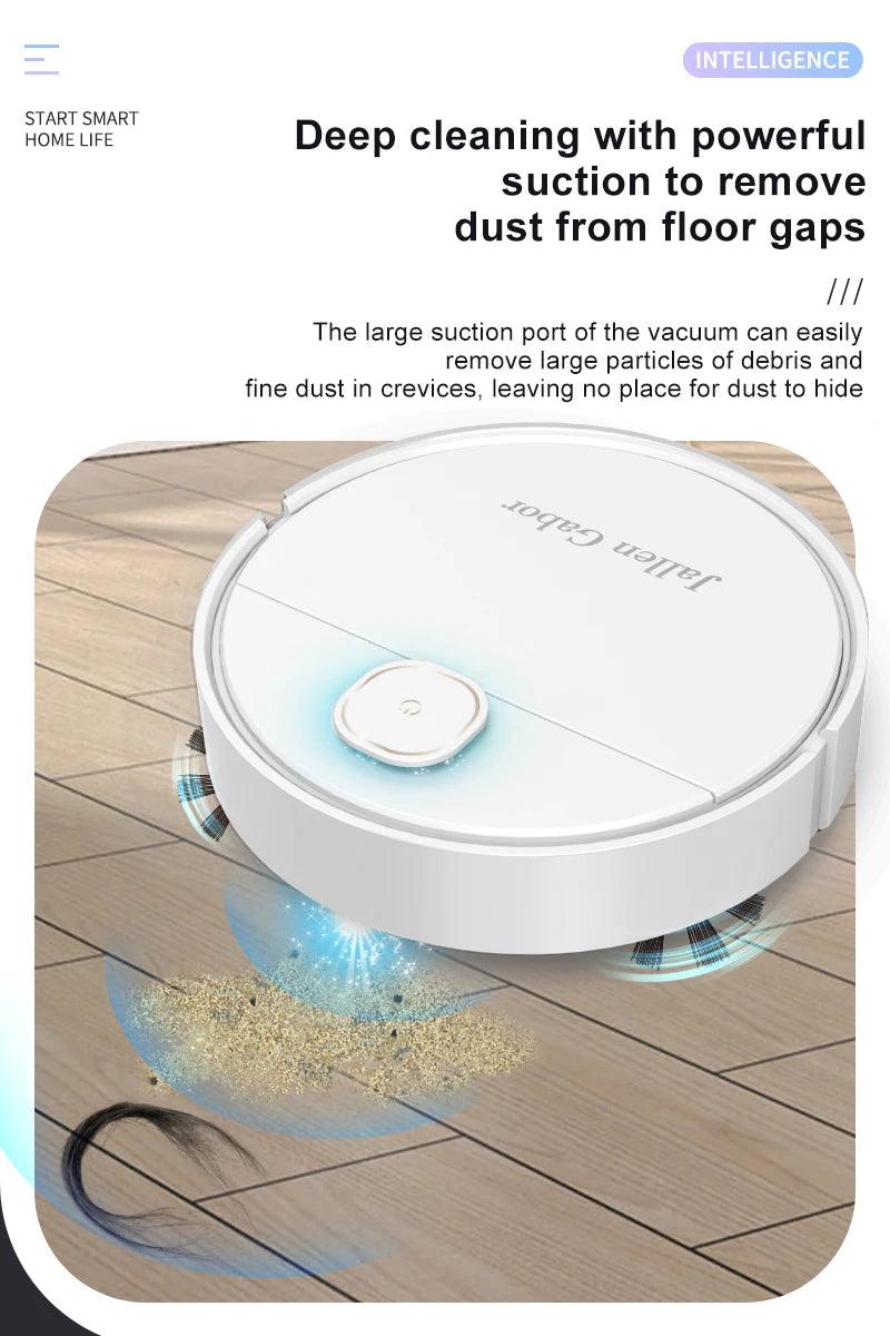 3-in-1 Smart Sweeping Robot - Wireless Mini Vacuum Cleaner for Home Use