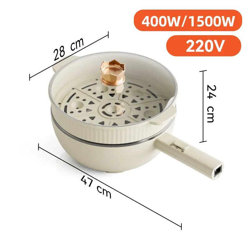 Electric Frying Pan - Mini Portable Hotpot Cooker 110V220V