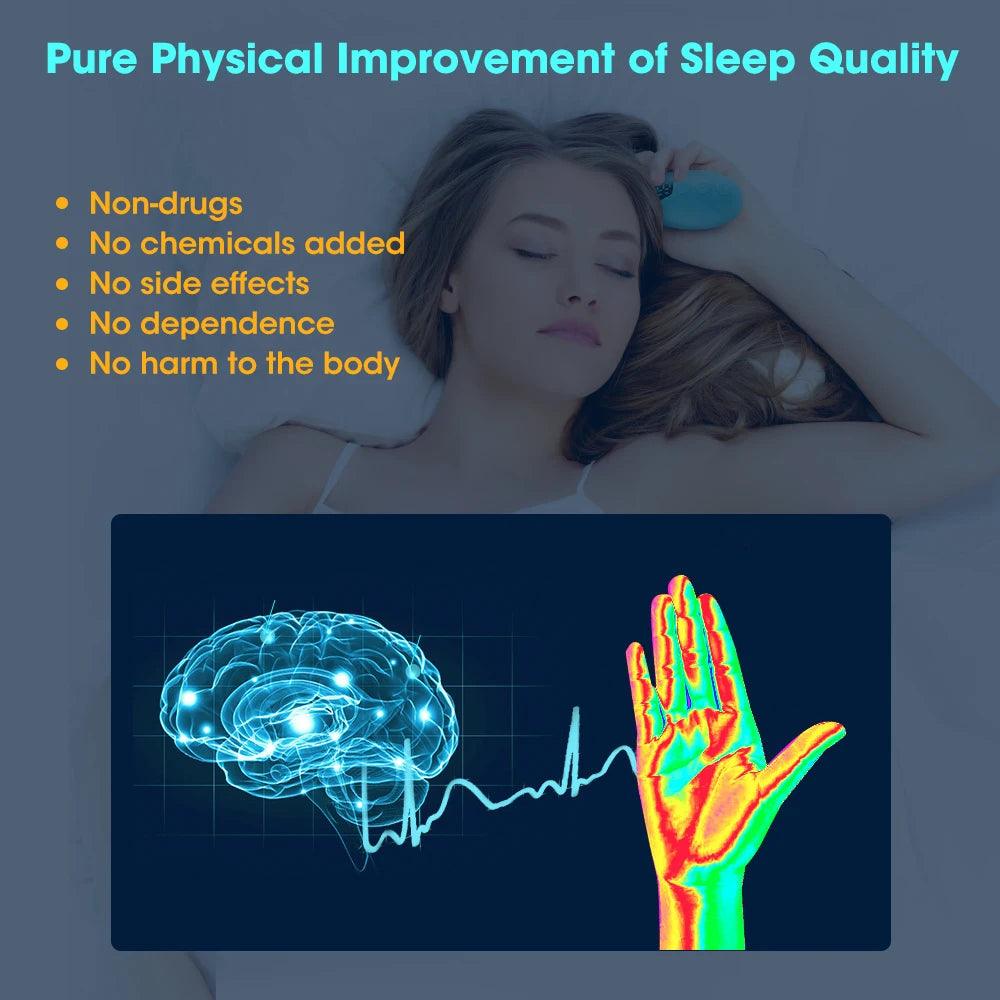 Handheld Sleep Aid Device - Microcurrent Sleep Massager for Anxiety Relief