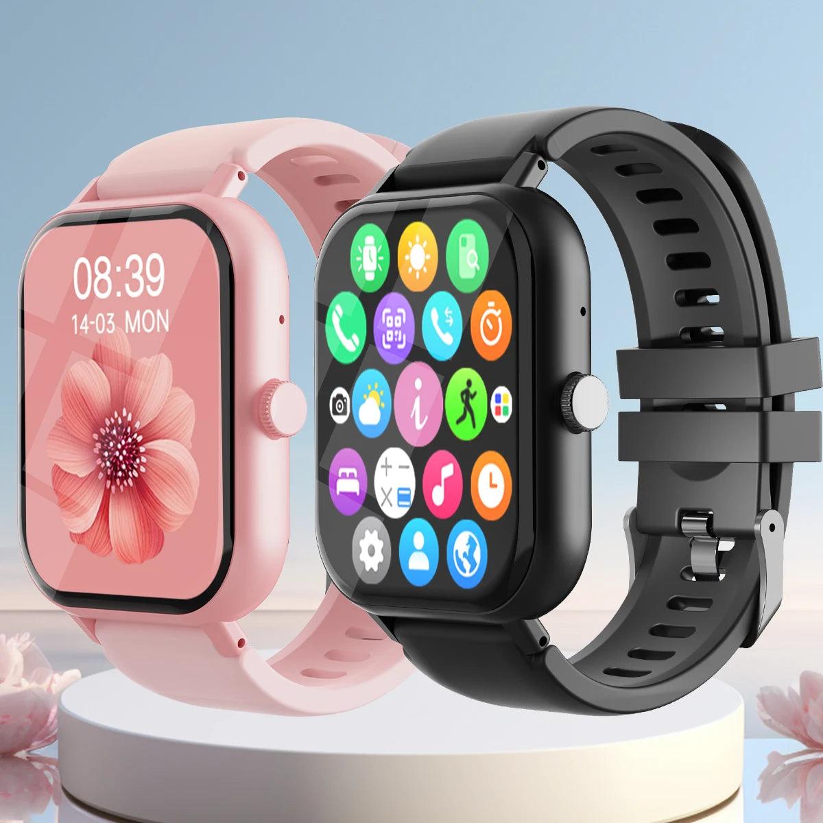 Bluetooth Smartwatch - Full Touch Sports Fitness Tracker for Men and Women