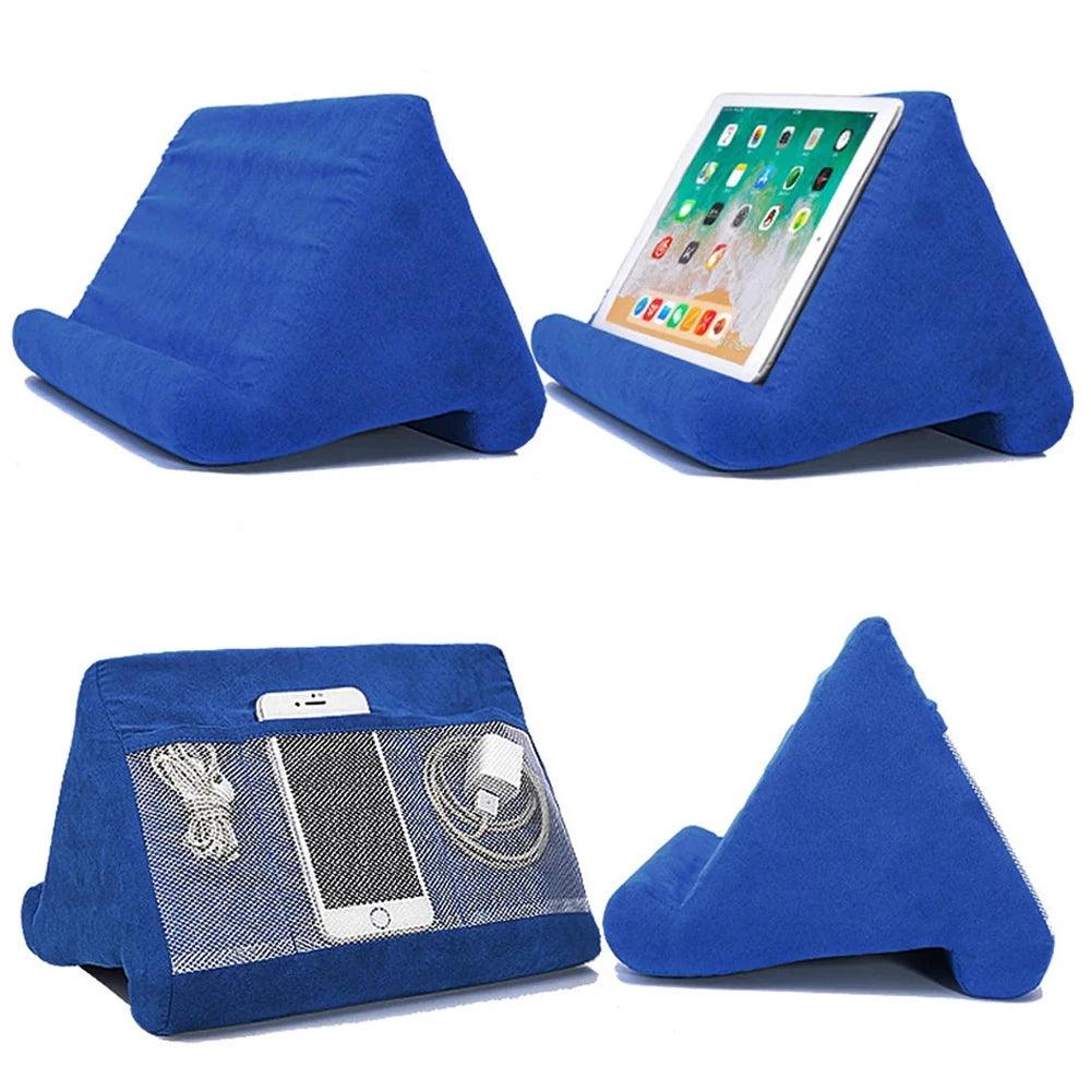 Tablet Holder Pillow - Multi-Angle Support for iPad  Smartphones