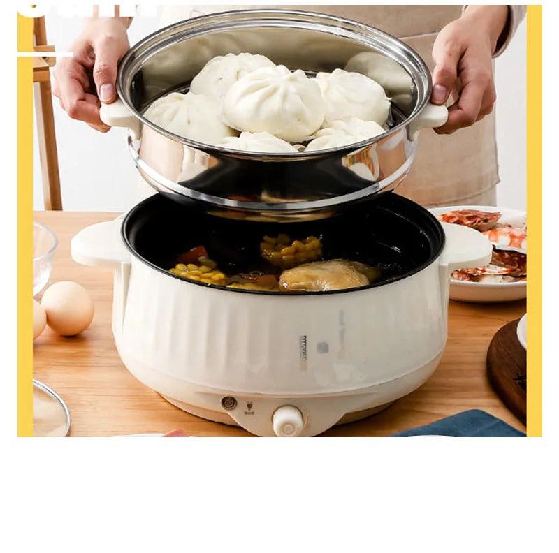 220V Multi Cooker - Non-Stick Electric Pot for 1-2 People