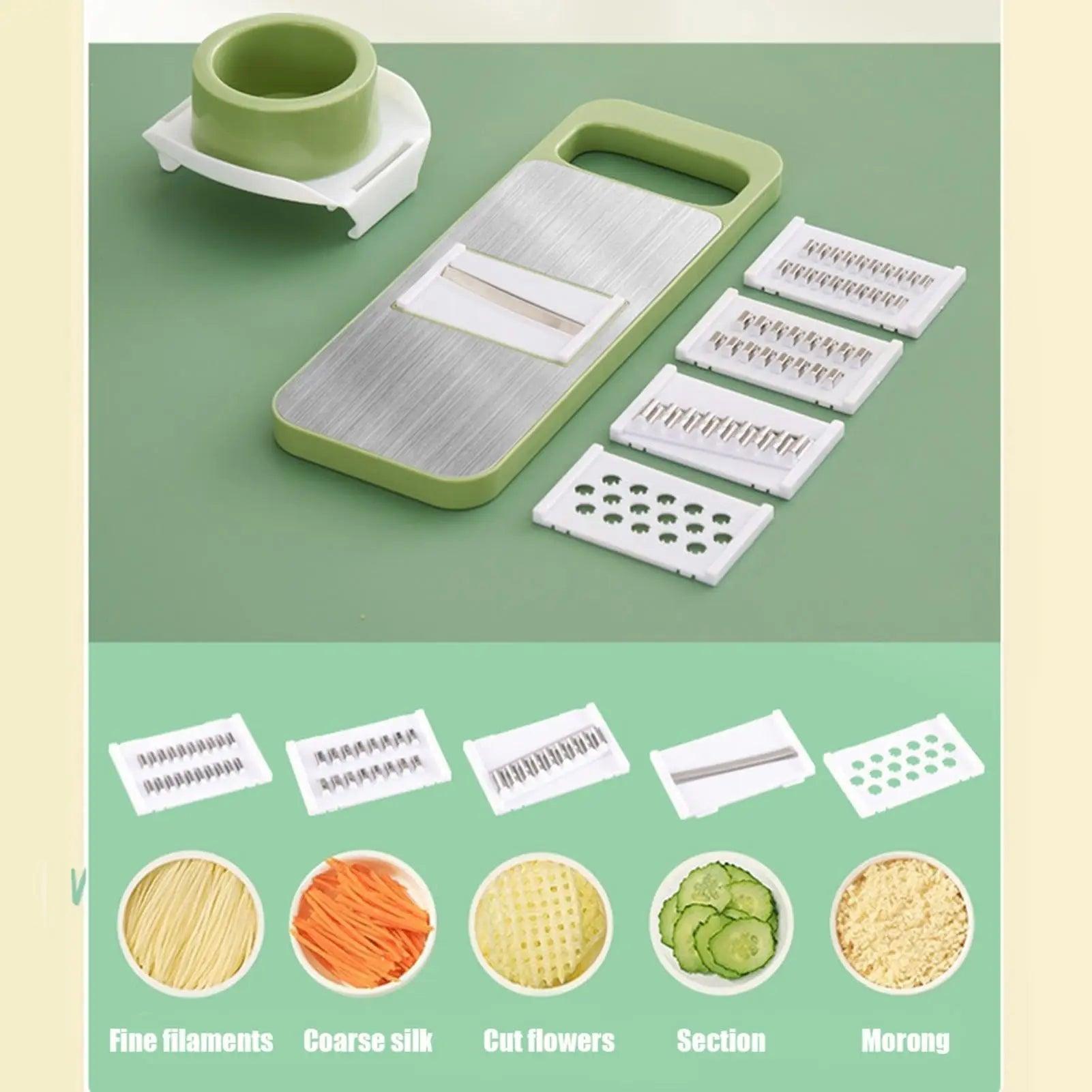 9-in-1 Vegetable Cutter - Multi-Functional Slicer Grater Kitchen Tool - STOREBLITZ