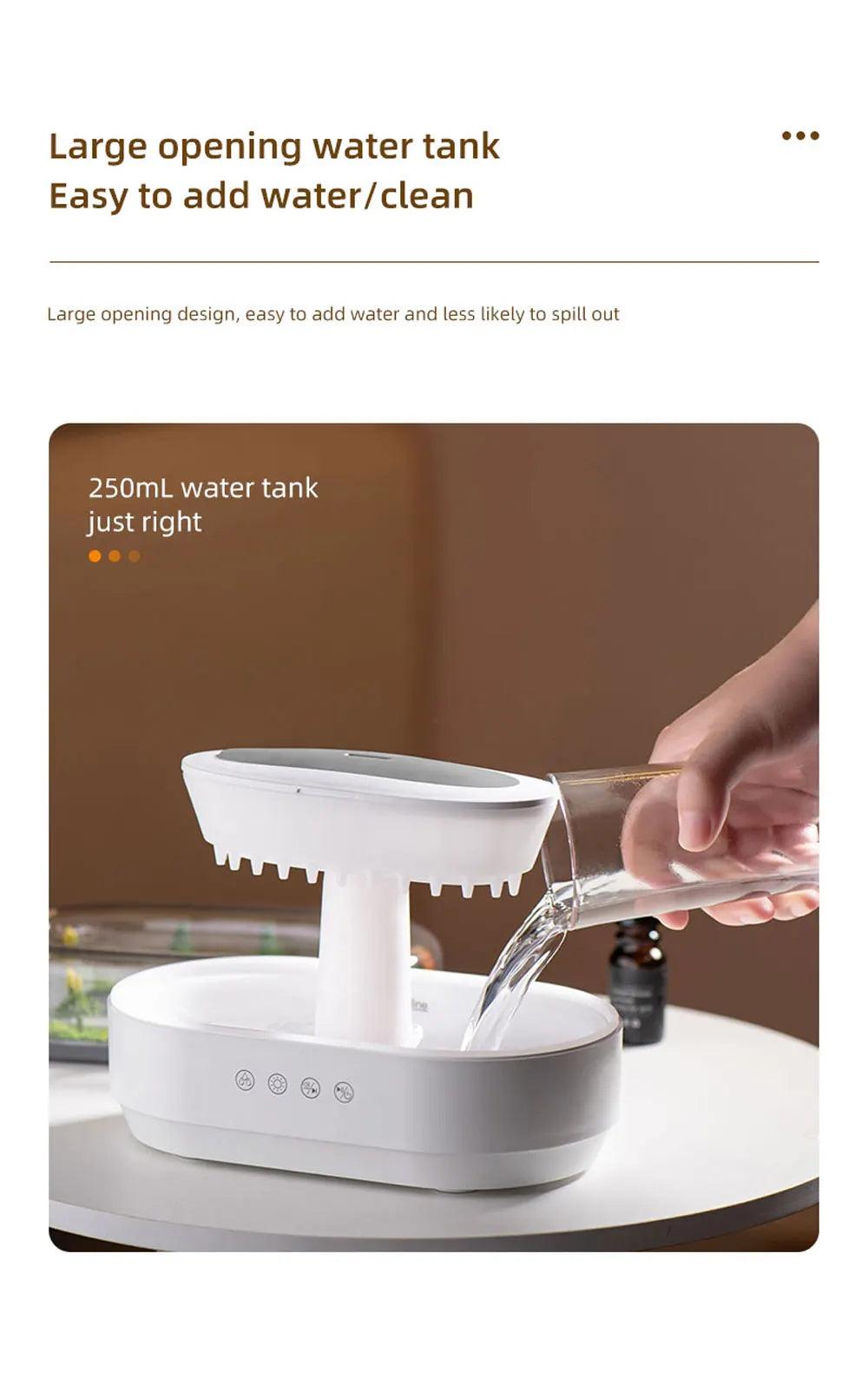 Aromatherapy Humidifier - Landscape Raindrop Diffuser for Families