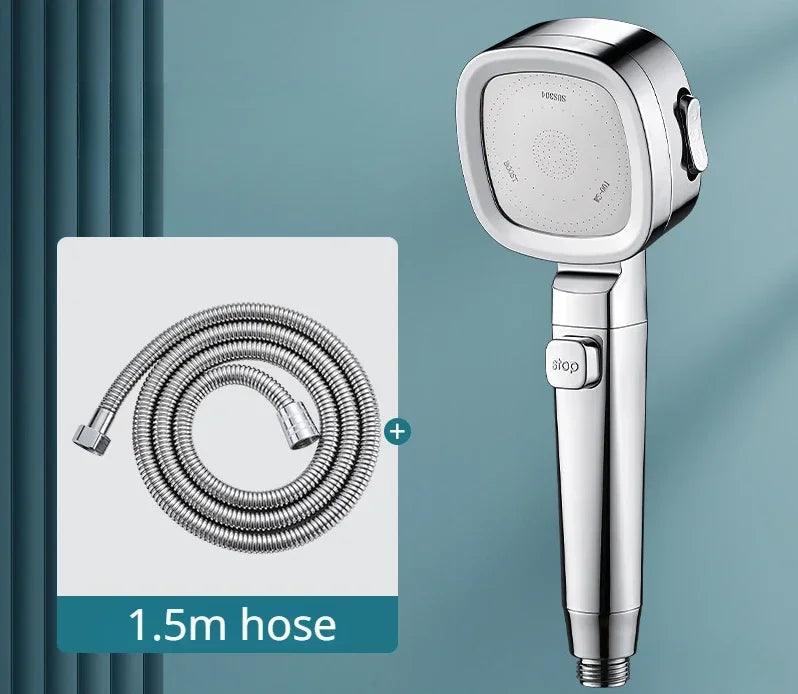 High Pressure Water Saving Shower Head - 3 Modes Adjustable Massage Sprayer