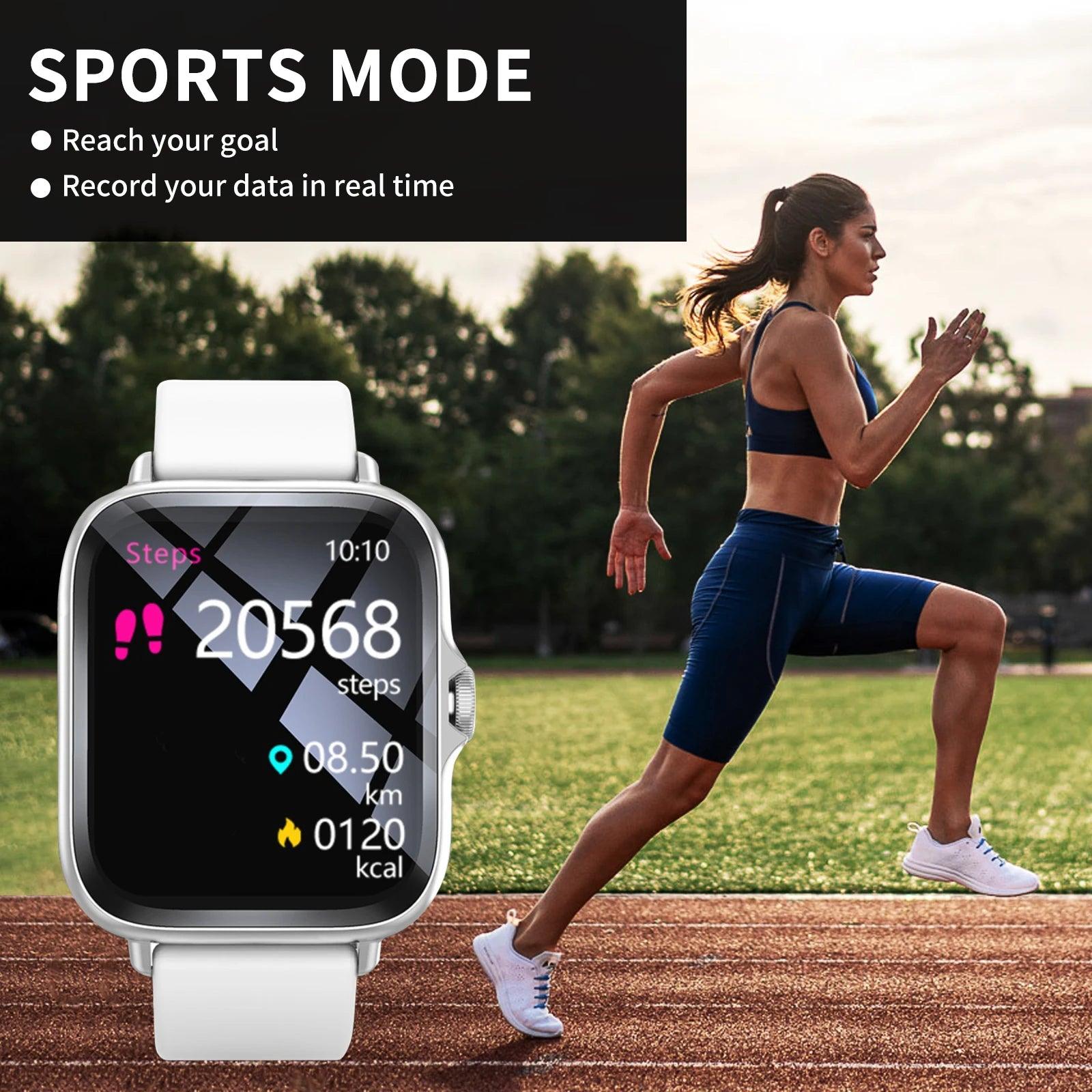 Smartwatch - Multi-Sport Mode with Call and Message Alerts Customizable Dial