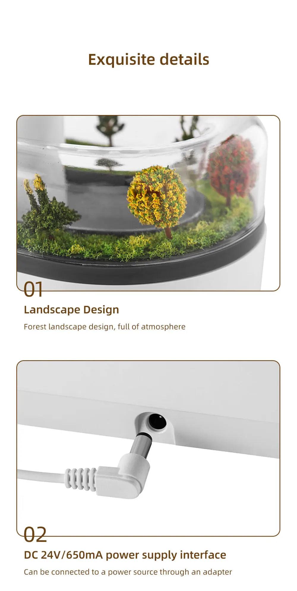 Aromatherapy Humidifier - Landscape Raindrop Diffuser for Families