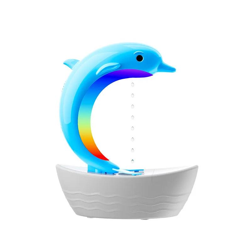 Dolphin Bluetooth Speaker Humidifier - Colorful Anti-Gravity Water Light Decor