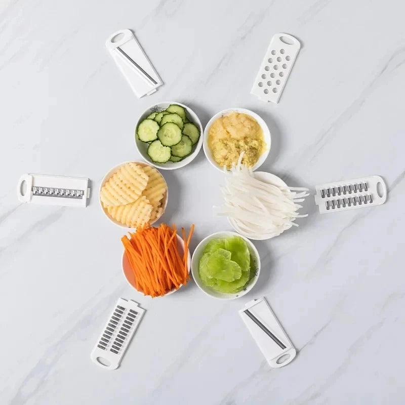 9-in-1 Vegetable Cutter - Multi-Functional Slicer  Grater Kitchen Tool