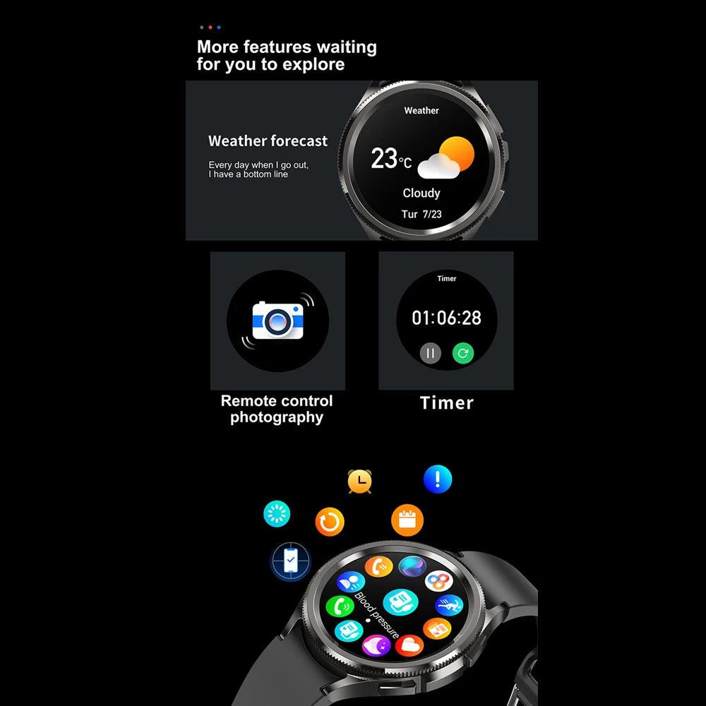 Samsung Galaxy Watch6 Classic - Waterproof GPS Smartwatch with Bluetooth Call  Health Tracking