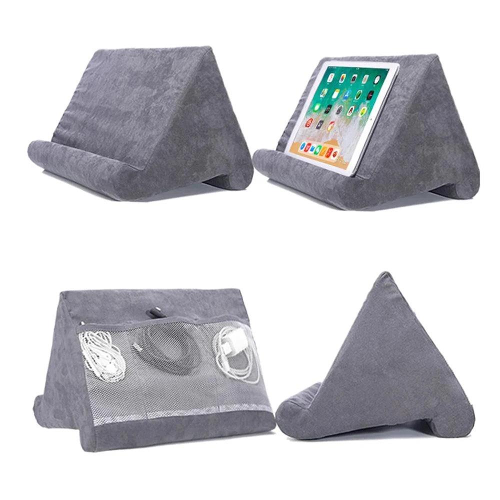 Tablet Holder Pillow - Multi-Angle Support for iPad  Smartphones