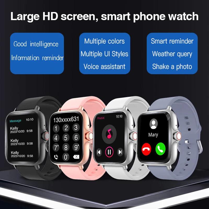 Smart Watch - Full Touch Screen with Call Message Sleep Monitor and Pedometer Features