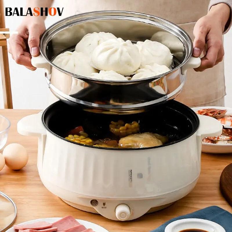 220V Multi Cooker - Non-Stick Electric Pot for 1-2 People