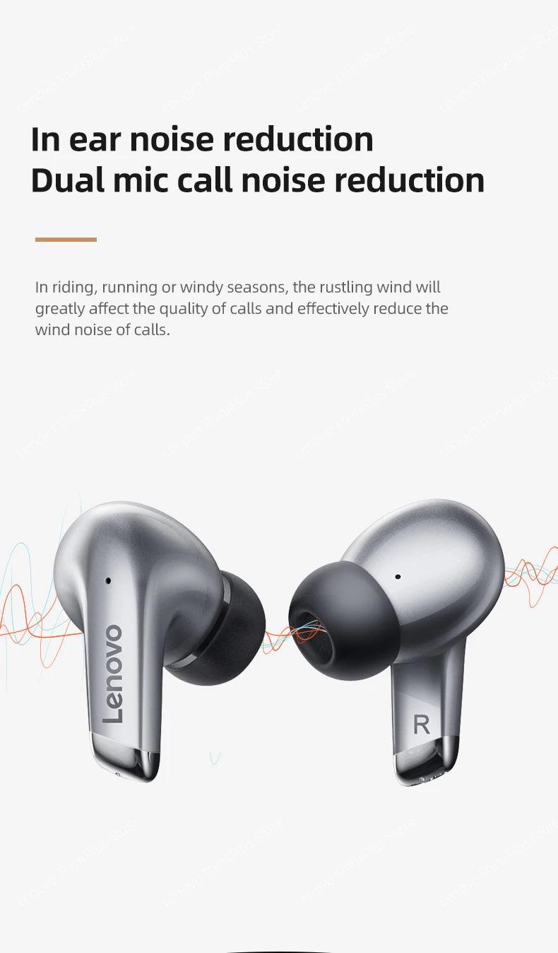 Lenovo LP5 Bluetooth 50 Waterproof Sports Headphones - HiFi Wireless Earbuds with Mic