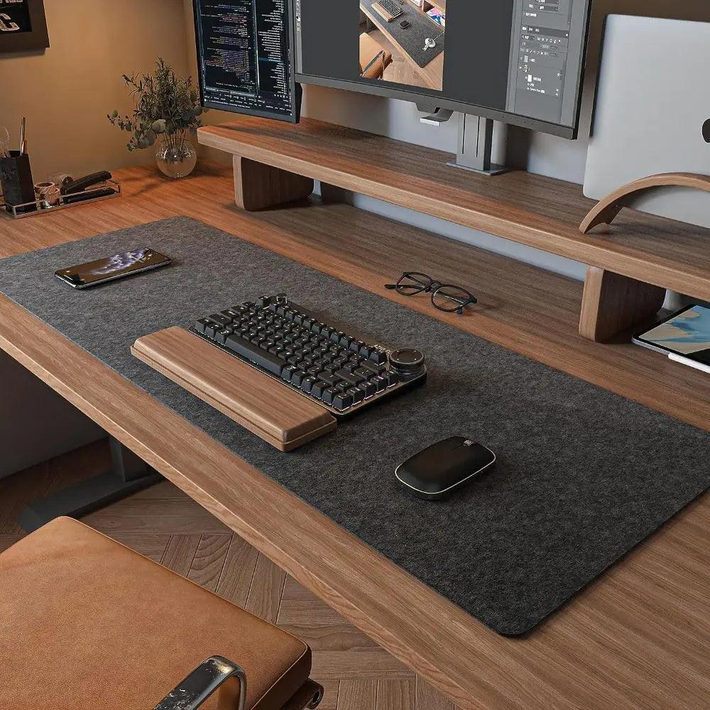 Large Wool Felt Mouse Pad - Non-slip Gaming  Office Desk Mat