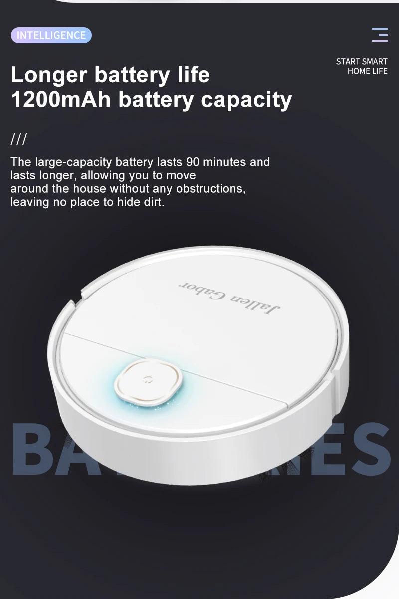 3-in-1 Smart Sweeping Robot - Wireless Mini Vacuum Cleaner for Home Use