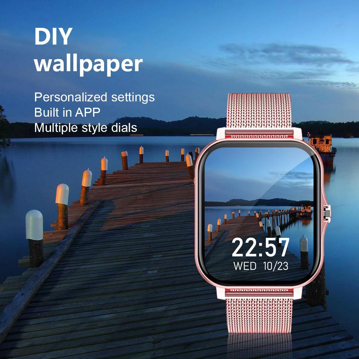 Smart Watch with Wireless Calling - Sport Mode  Fitness Tracker for iPhoneAndroid