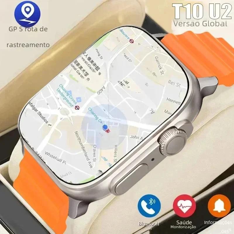 T10 U2 Smart Watch - 49mm NFC GPS Bluetooth Smartwatch for Men  Women