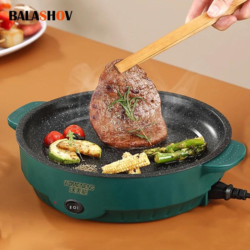 Electric MultiCooker - Non-Stick Frying Pan for Steak Fish  Omelettes