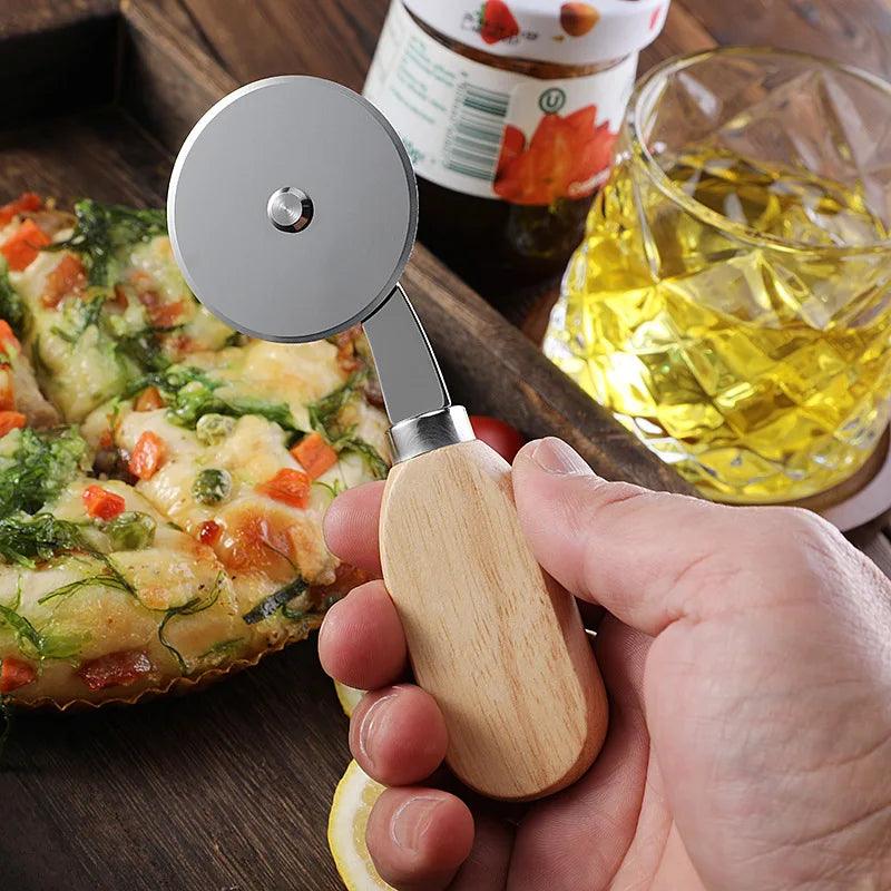 Stainless Steel Pizza Cutter - Versatile Kitchen Slicer for Pizza Bread  Cake