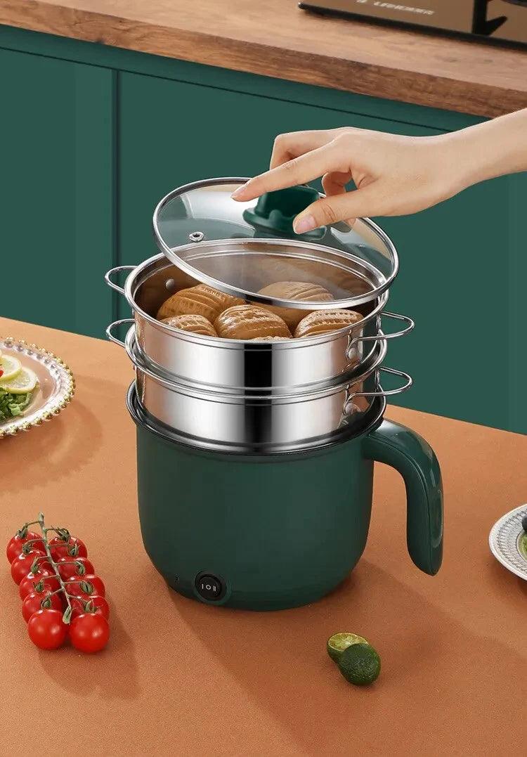 Mini Electric Cooker 15L - Multifunction Non-Stick Steam Machine